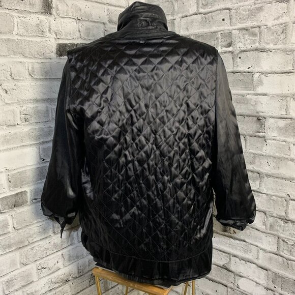 Vintage 90s Boutique Of Leathers Mid Length Car Coat Jacket - Picture 7 of 16